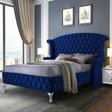 Eleganza Home President Bed Plush Velvet - Super King Size