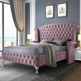 Eleganza Home President Bed Plush Velvet - King Size