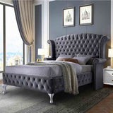 Eleganza Home President Bed Plush Velvet - Super King Size