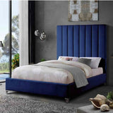 Eleganza Home Alexo Bed - Plush Velvet - Super King Size