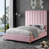 Eleganza Home Alexo Bed - Plush Velvet - Super King Size