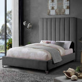 Eleganza Home Alexo Bed - Plush Velvet - Super King Size