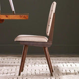 Jonathan Adler Camille Dining Chair In Linen Blend - Belfast Stone