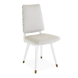 Jonathan Adler Camille Dining Chair In Linen Blend - Lucerne Grey