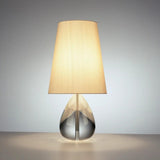 Jonathan Adler Claridge Teardrop Table Lamp - Crystal and Nickel