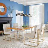 Jonathan Adler Goldfinger Dining Chair Woven Boucle - Olympus Oatmeal