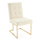 Jonathan Adler Goldfinger Dining Chair Woven Boucle - Olympus Oatmeal