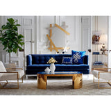 Jonathan Adler Lampert T-Arm 4 Seater Sofa - Canterbury Navy Velvet