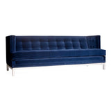 Jonathan Adler Lampert T-Arm 4 Seater Sofa - Canterbury Navy Velvet