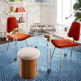 Jonathan Adler Maxime Dining Chair In Velvet - Varese Persimmon Colour