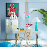 Jonathan Adler Prisma Table Lamp - Green Solid Acrylic