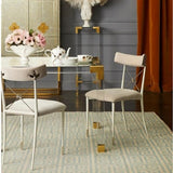 Jonathan Adler Rider Dining Chair in Velvet Upholstered - Rialto Smoke