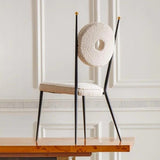 Jonathan Adler Rondo Dining Chair in Woven Boucle - Olympus Oatmeal