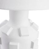 Jonathan Adler Charade Blocks Table Lamp - White Unglazed Porcelain