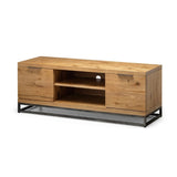 Julian Bowen Brooklyn TV Unit 2 Cupboards & One Shelf Storage - Oak