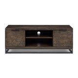 Julian Bowen Brooklyn TV Unit 2 Cupboards & One Shelf - Dark Oak