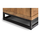 Julian Bowen Brooklyn TV Unit 2 Cupboards & One Shelf Storage - Oak