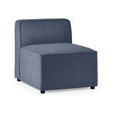 Julian Bowen Lago Combination Large Sofa Linen Upholstered - Blue