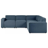 Julian Bowen Lago Combination Large Sofa Linen Upholstered - Blue