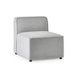 Julian Bowen Lago Combination Large Sofa Linen Upholstered - Grey
