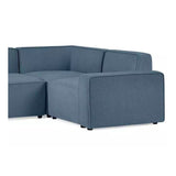 Julian Bowen Lago Combination Small Sofa Linen Upholstered - Blue