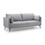 Julian Bowen Rohe 3 Seater Sofa Wool Upholstered - Platinum Colour