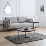 Julian Bowen Rohe 3 Seater Sofa Wool Upholstered - Platinum Colour