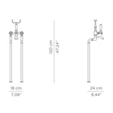 Maison Valentina BOURGEOIS 1 Mounting Floor Mixer - Home Glamorous Furnitures