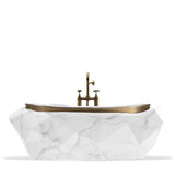 Maison Valentina DIAMOND FAUX MARBLE Bathtub - Home Glamorous Furnitures