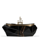 Maison Valentina DIAMOND FAUX MARBLE Bathtub - Home Glamorous Furnitures