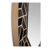Maison Valentina TORTOISE WALL MIRROR - Lacquered Wood & Marble - Home Glamorous Furnitures