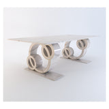 Steve Bristow DOUBLE SORRENTO STONE Quartz Dining Table