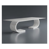 Steve Bristow FERRARA DOUBLE STONE DINING TABLE - Polished Quartz
