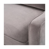Twenty10 Designs Daffy 2.5 Seater Sofa Velvet Upholstered - Stone Grey
