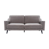 Twenty10 Designs Daffy 2.5 Seater Sofa Velvet Upholstered - Stone Grey