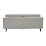 Twenty10 Designs Daffy 2.5 Seats Sofa Velvet Upholstered - Greige Linen