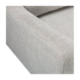 Twenty10 Designs Daffy 2.5 Seats Sofa Velvet Upholstered - Greige Linen