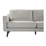 Twenty10 Designs Daffy 2.5 Seats Sofa Velvet Upholstered - Greige Linen