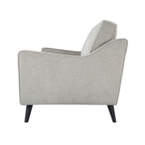 Twenty10 Designs Daffy 2.5 Seats Sofa Velvet Upholstered - Greige Linen