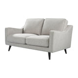 Twenty10 Designs Daffy 2.5 Seats Sofa Velvet Upholstered - Greige Linen