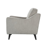 Twenty10 Designs Daffy Armchair Velvet Upholstered - Grenge Linen