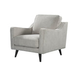 Twenty10 Designs Daffy Armchair Velvet Upholstered - Grenge Linen