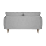 Twenty10 Designs Louie 2 Seater Sofa Linen Upholstered - Silver Grey