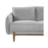 Twenty10 Designs Louie 2 Seater Sofa Linen Upholstered - Silver Grey