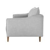 Twenty10 Designs Louie 2 Seater Sofa Linen Upholstered - Silver Grey
