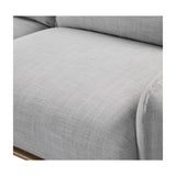 Twenty10 Designs Louie 3 Seater Sofa Linen Upholstered - Silver Grey