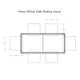 William Yeoward ARMAN DINING TABLE IN AMERICAN WALNUT - Home Glamorous Furnitures