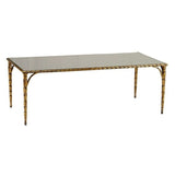 William Yeoward BASTIAN COFFEE TABLE - Bronzed Finish & Mirrored Top