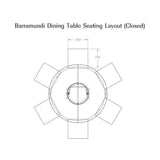 William Yeoward EXTENDING BARRAMUNDI DINING TABLE 8 seats - Home Glamorous Furnitures