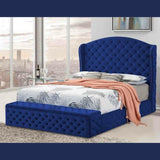 Eleganza Home Abramo Bed Plush Velvet - Double Size